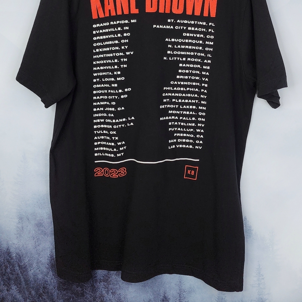 Kane Brown Drunk Or Dreaming Tour Graphic Band Tee Xl View 6